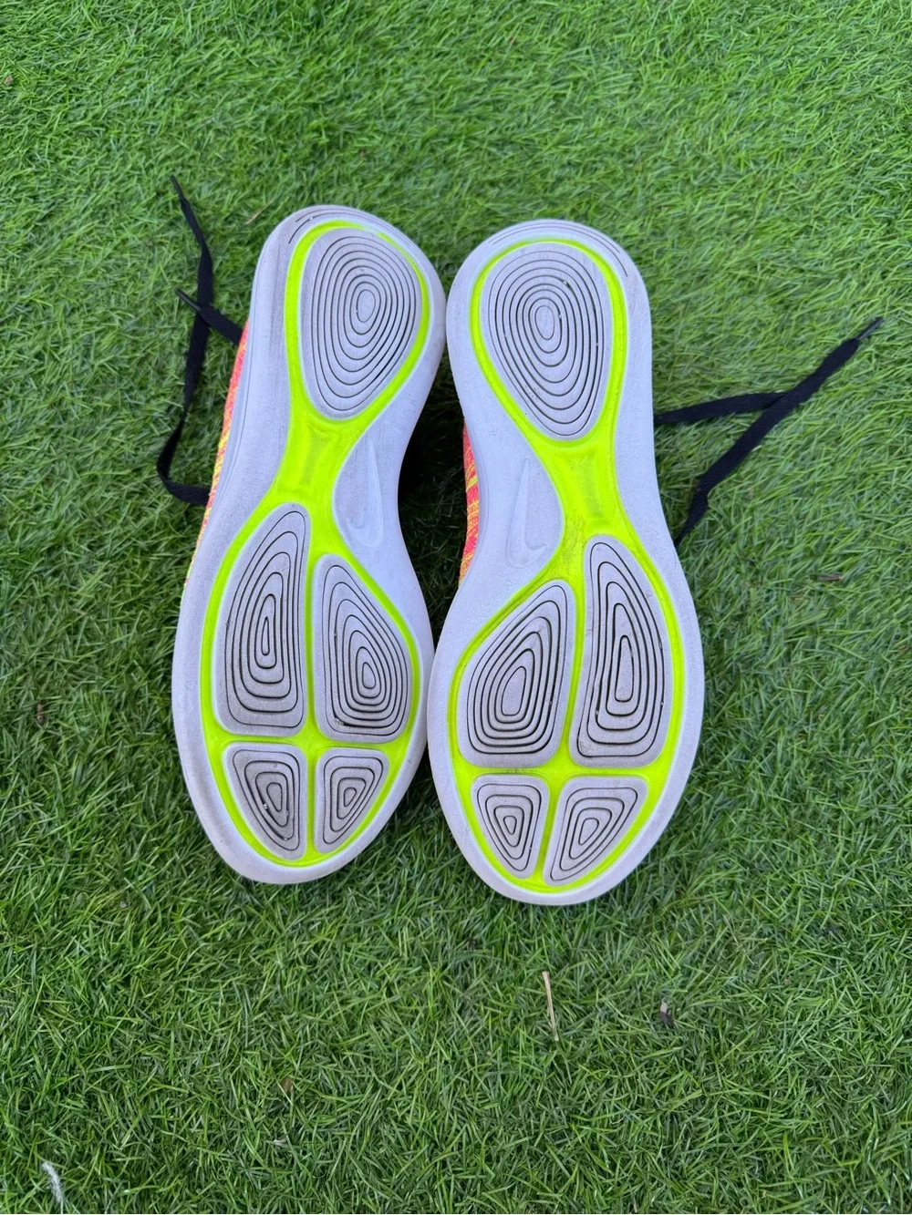 Nike LunarEpic Running Shoes - Pink and Yellow Knit Upper